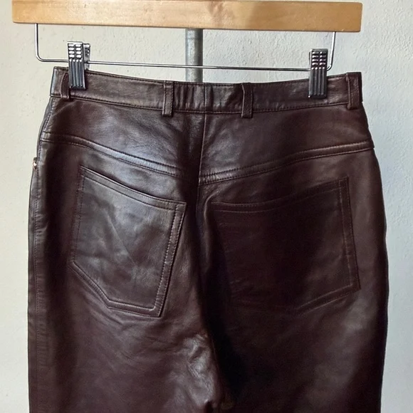 NWT Escada Leather Pants Size 6 - Picture 7 of 8